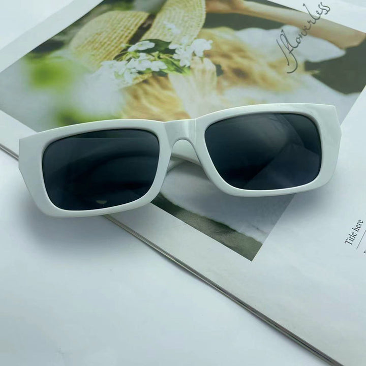 Stylische Übergroße Schild Sonnenbrille Karnz