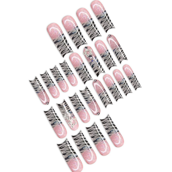 Glamouröse Lange Nagelkunst Extensions Karnz