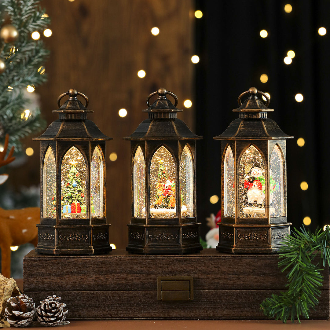 LED Dekorative Weihnachtsdorf Laterne Karnz