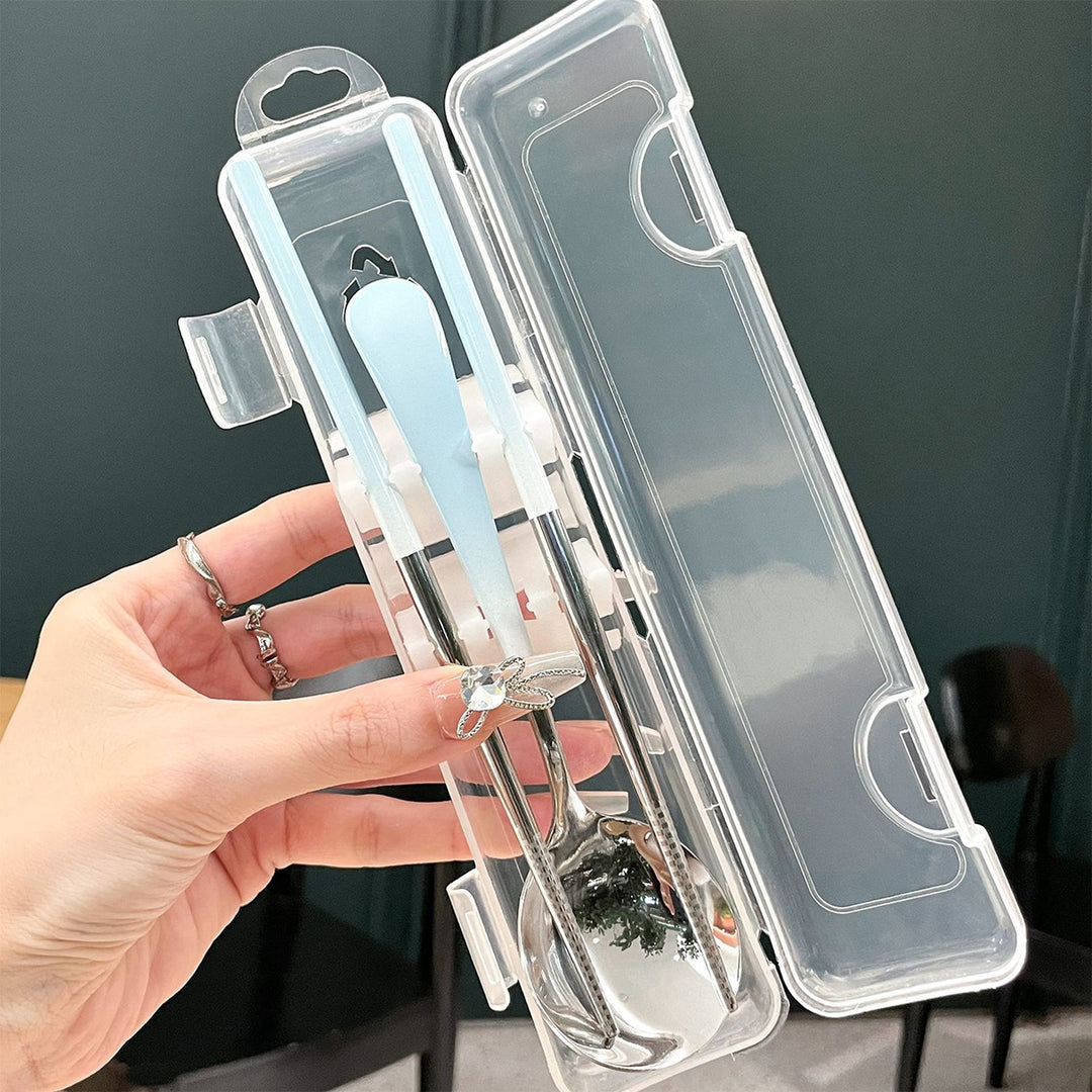 Tragbares Besteckset In Hygienischer Aufbewahrungsbox Karnz