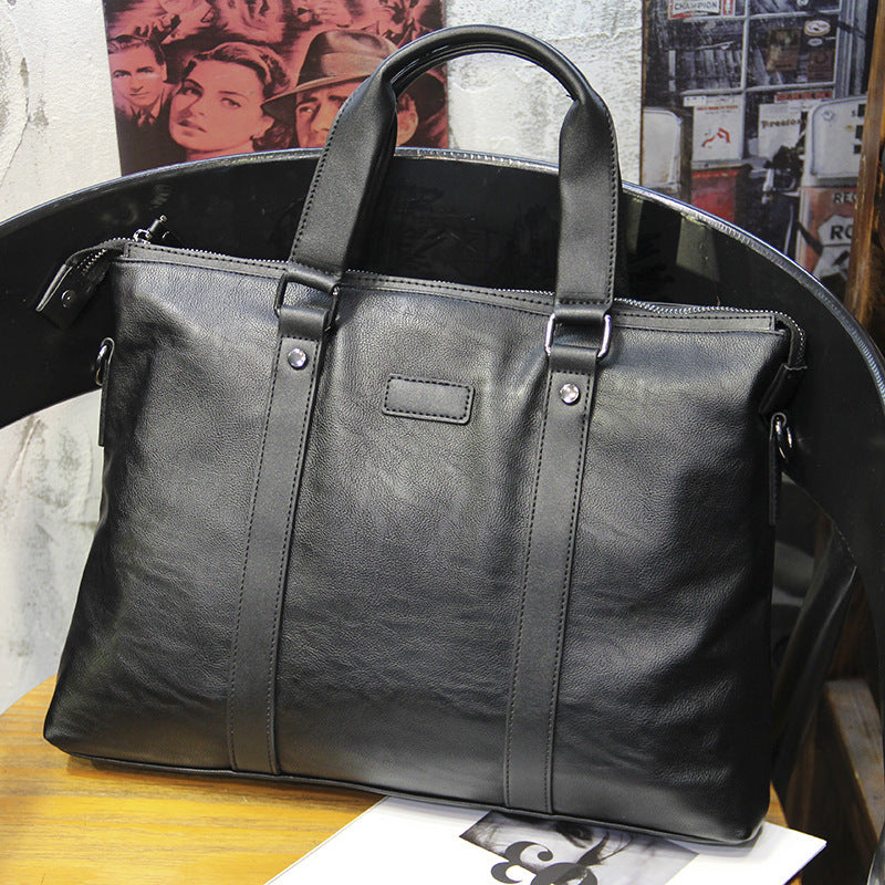Elegante Tragetasche Aus Hochwertigem Leder Karnz