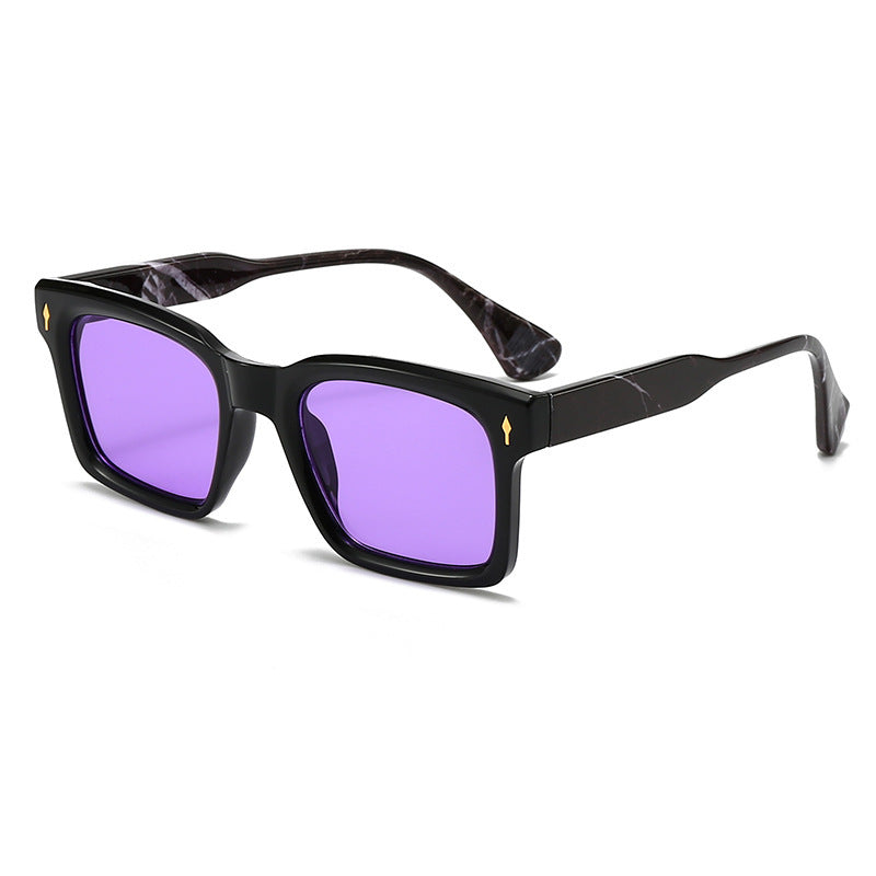 Damen Rechteckige Sonnenbrille im eleganten Schildpatt-Design Karnz