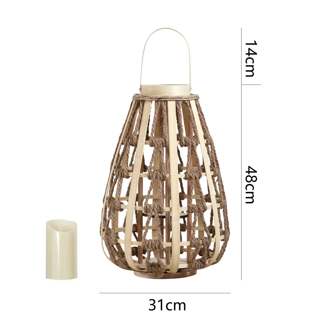 Dekorative Laterne aus Rattan Karnz