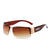 Damen Sportliche Sonnenbrille mit breitem Rahmen und Verlaufsgläsern Karnz