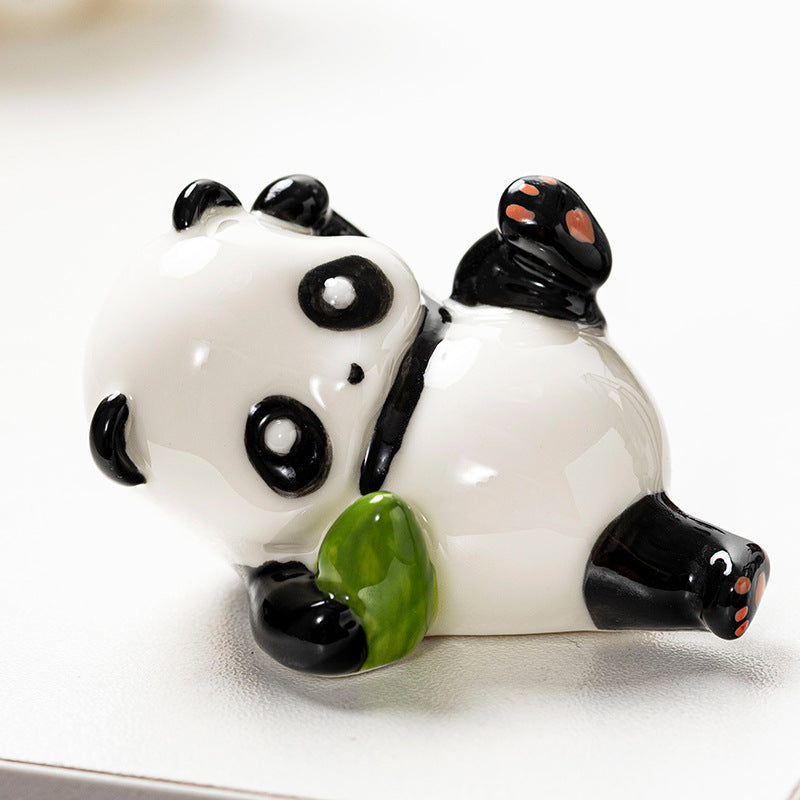 Niedlicher Panda Dekorationsfigur Karnz