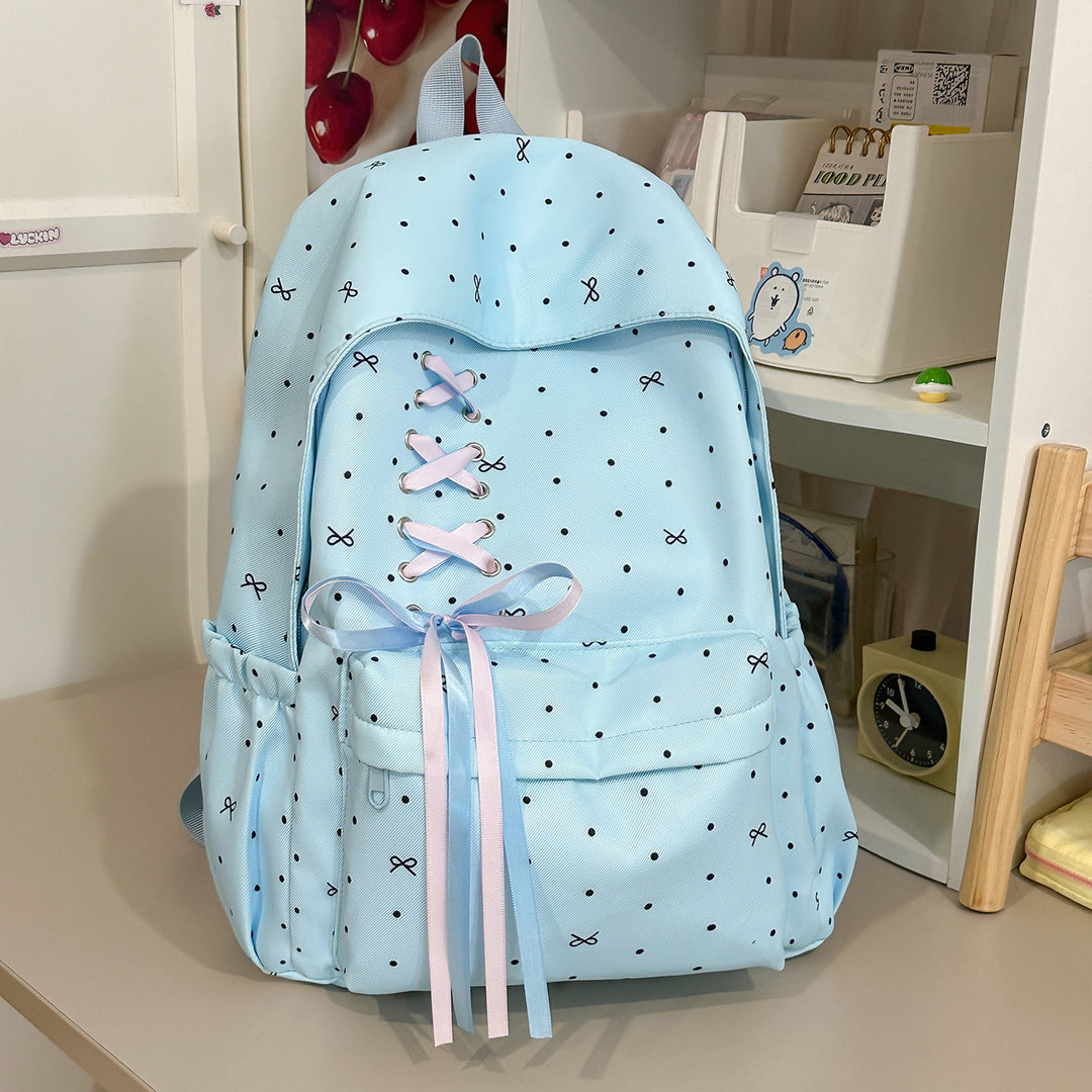 Stylische Schnürverschluss verzierten Rucksack Karnz