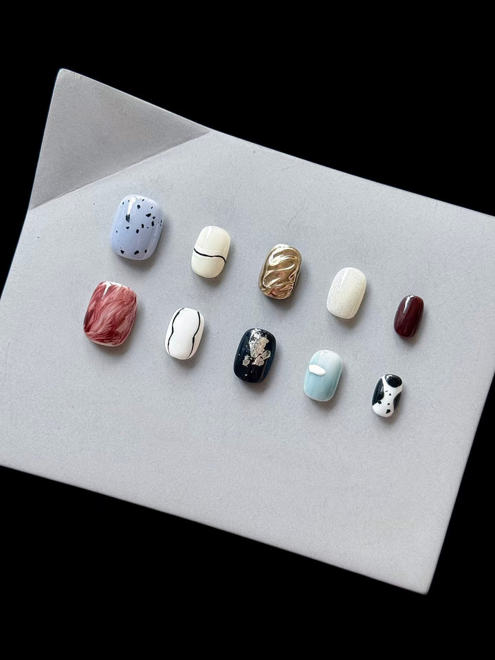 Elegantes Press-On-Nail-Art-Kit