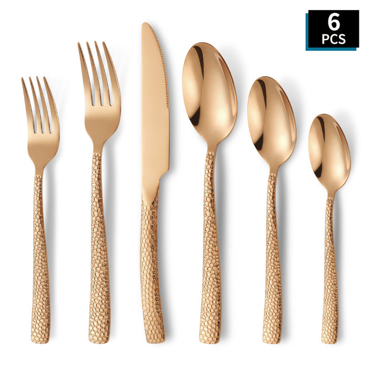 Stilvolles und Farbenfrohes Besteckset Aus Edelstahl Karnz