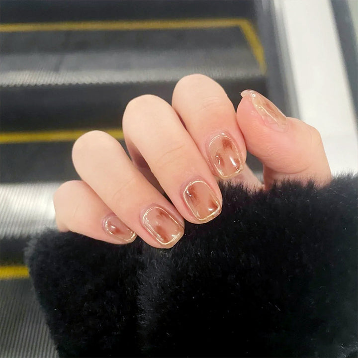 Glänzendes natürliches Nagelkunst-Set