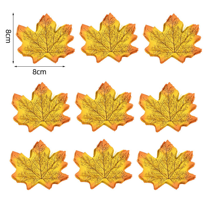 Künstliche Ahornblätter Tischdekoration aus flexiblem PU für herbstliche Gestecke