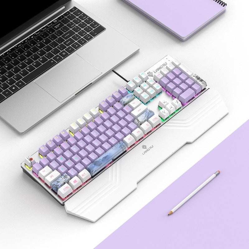 Ergonomische RGB Mechanische Gaming-Tastatur Karnz