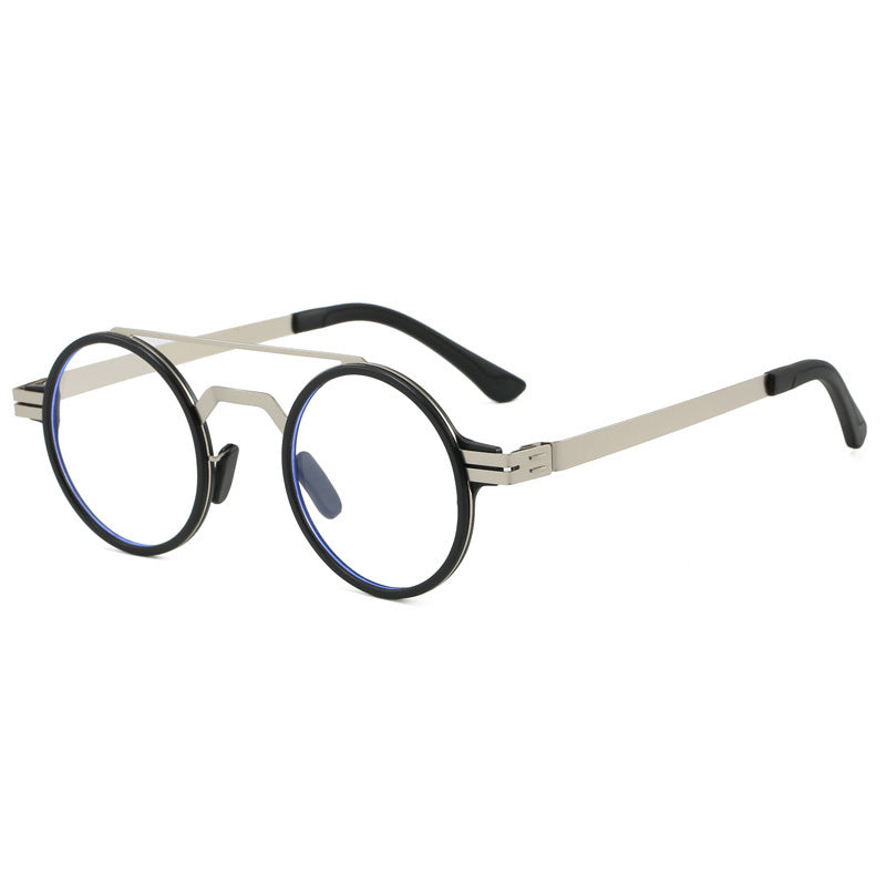 Damen modische runde Sonnenbrille mit minimalistischem Design Karnz