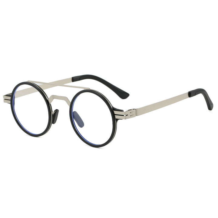 Damen modische runde Sonnenbrille mit minimalistischem Design Karnz
