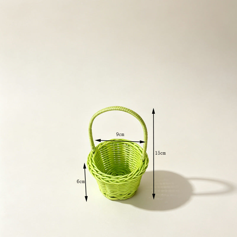 Dekorative Miniatur Geflochtene Korb Karnz