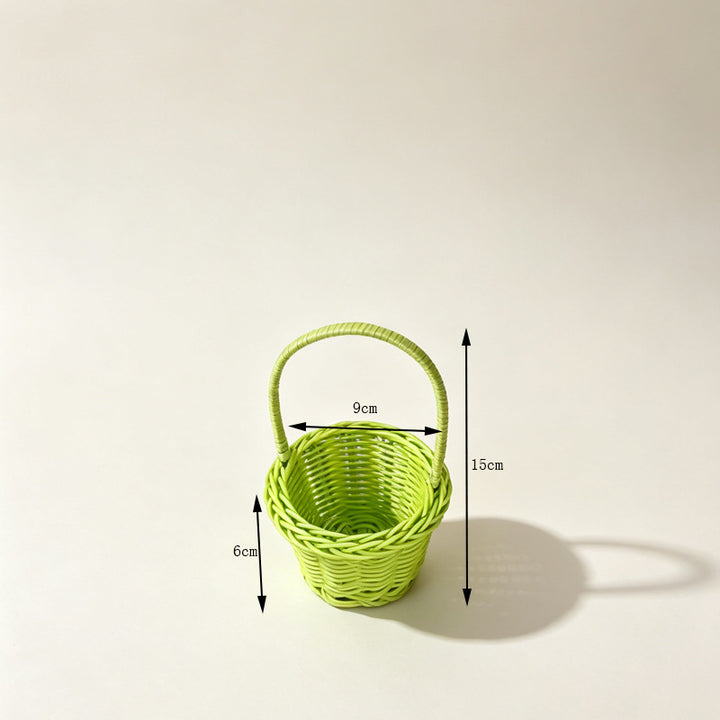 Dekorative Miniatur Geflochtene Korb Karnz