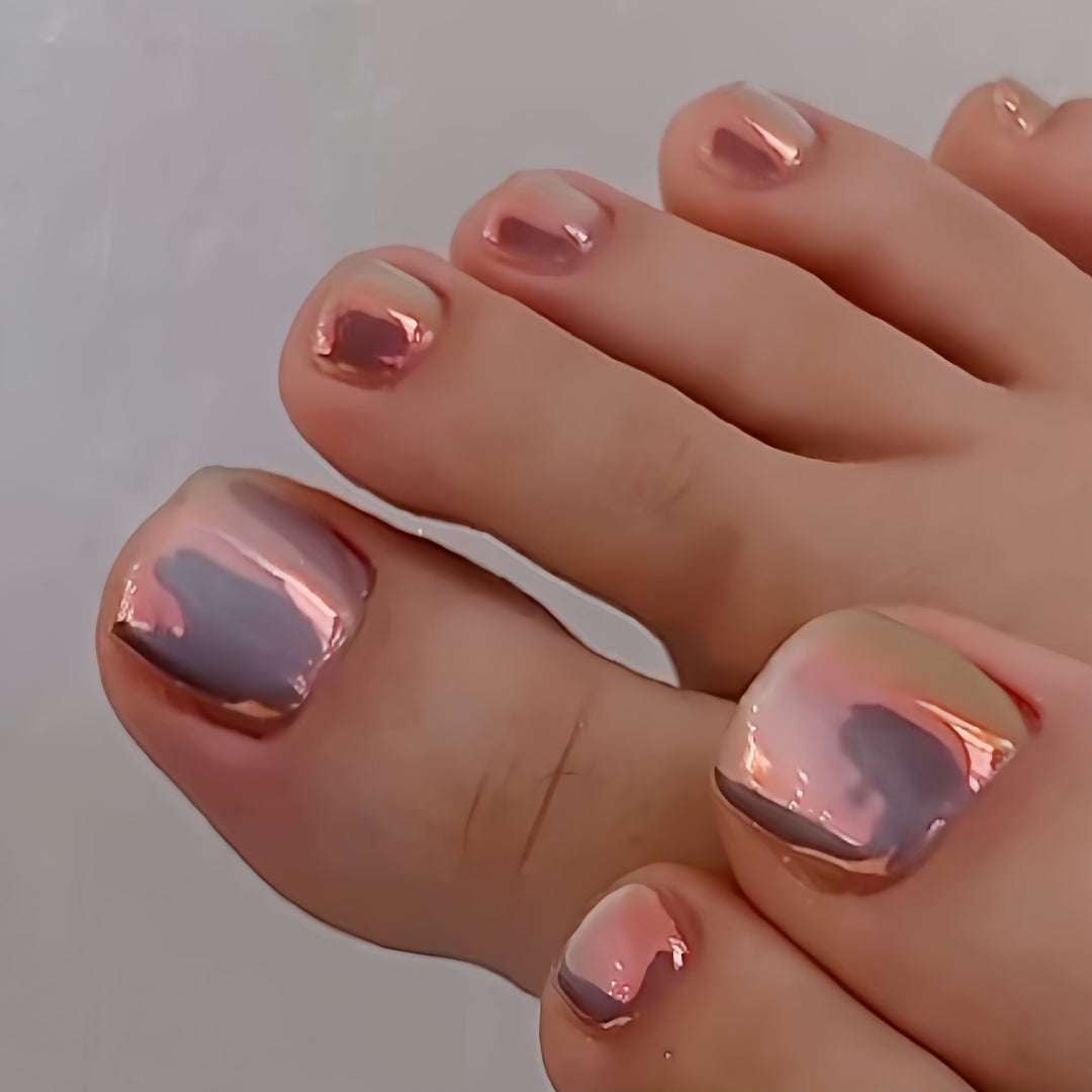 Premium Glänzendes Nagelkunst Pediküre Set Karnz