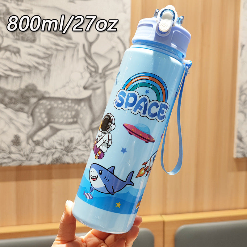 Damen Fantasie Trinkflasche mit praktischem Trageband Karnz