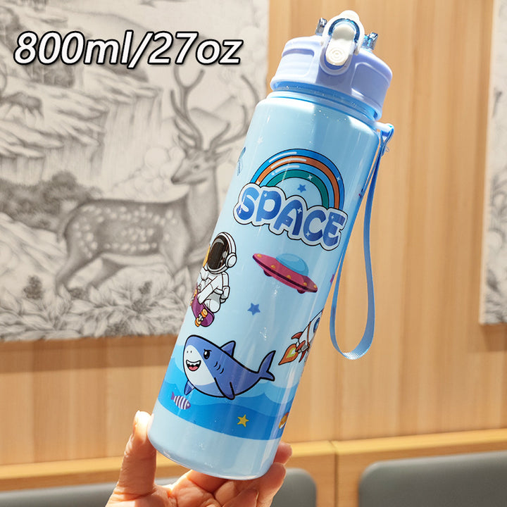 Damen Fantasie Trinkflasche mit praktischem Trageband Karnz