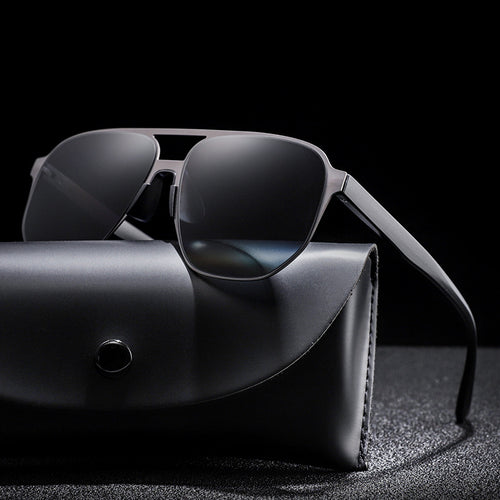 Zeitgenössische quadratische Rahmen-Sonnenbrille Karnz