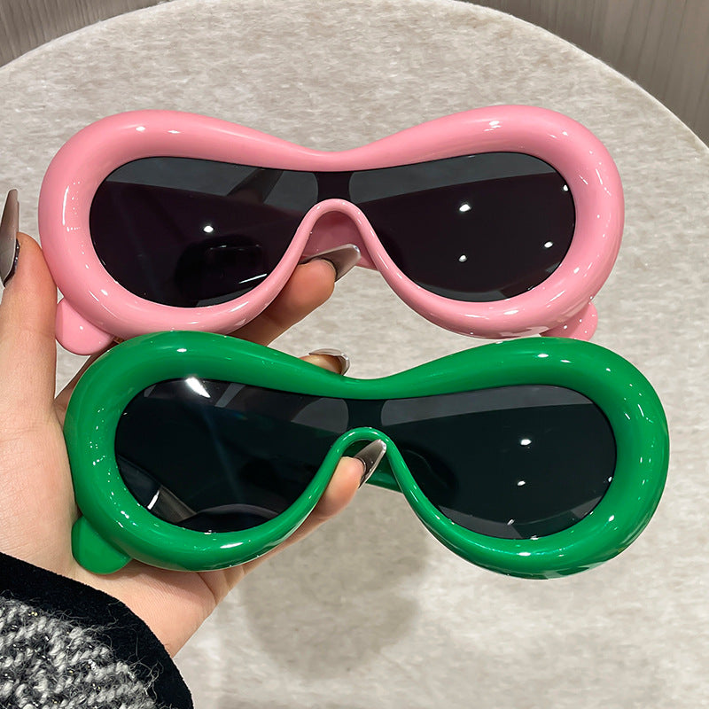 Damen außergewöhnliche Sonnenbrille Karnz