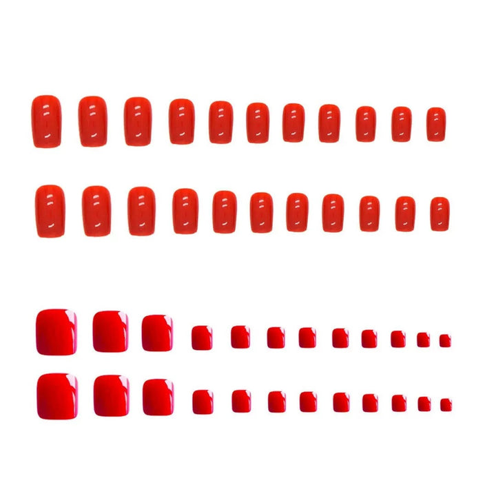 Glänzendes Press-On-Nagelset Karnz