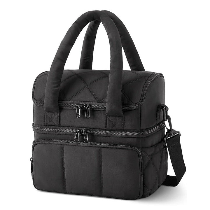 Elegante Kosmetiktasche mit Fächern Karnz