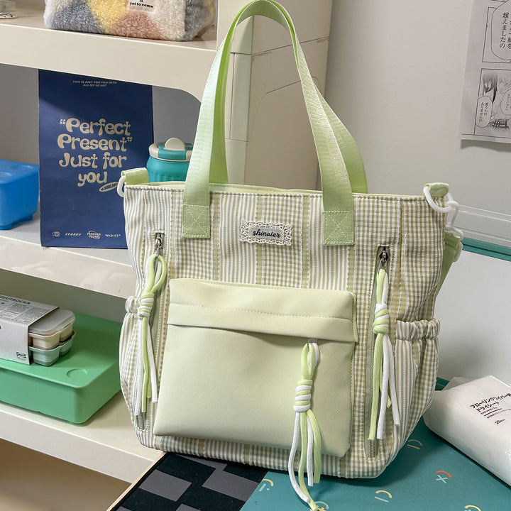 Multifunktionaler gestreifter Rucksack Karnz