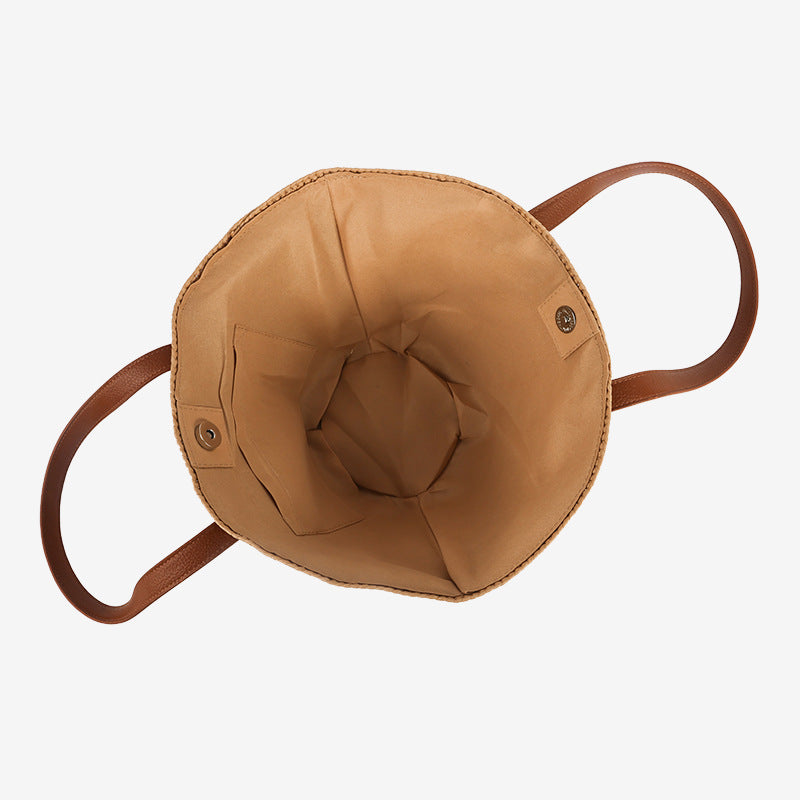 Damen Korbtasche mit geschwungenem Design Karnz