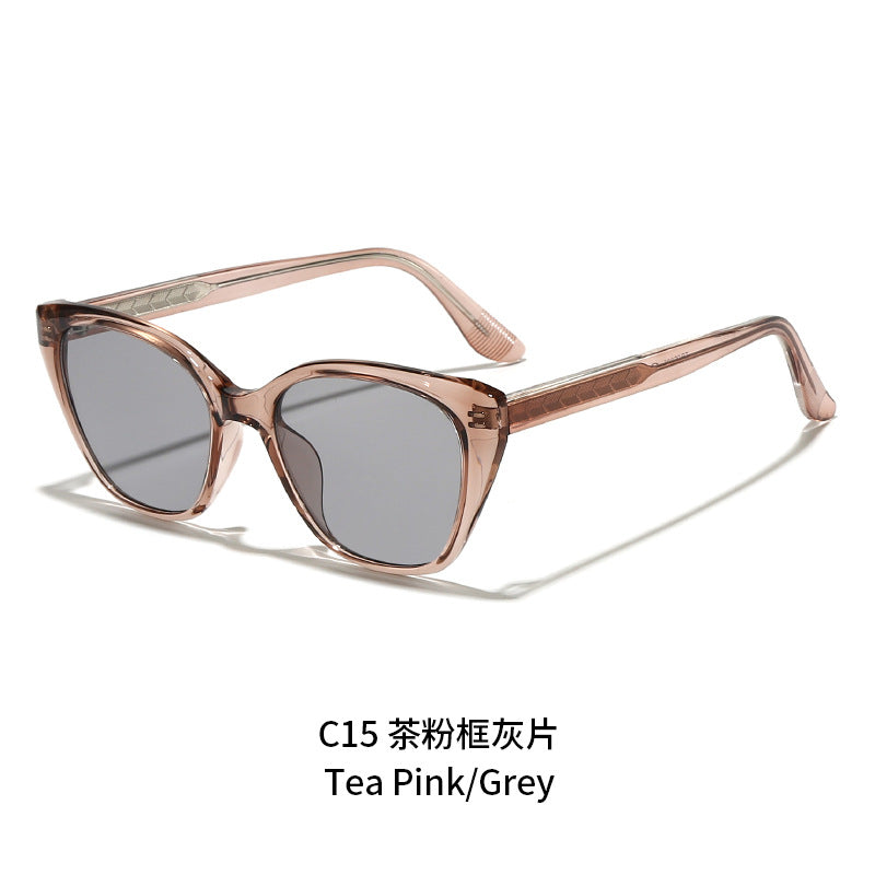 Damen modische Sonnenbrille im femininen Geometrie-Design Karnz