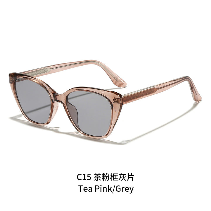 Damen modische Sonnenbrille im femininen Geometrie-Design Karnz