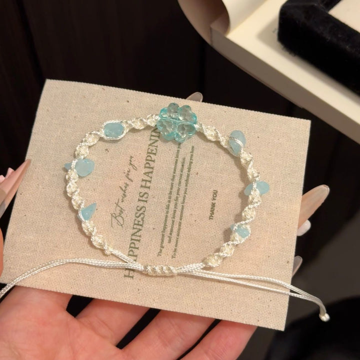 Handgemachte Blumen Charm Armband Karnz