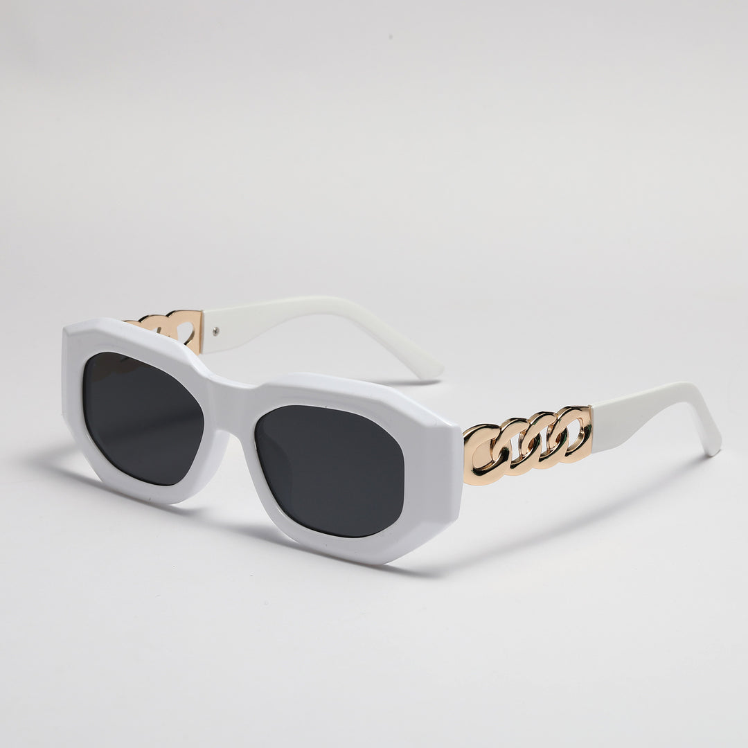 Damen modische Sonnenbrille mit luxuriösem Kettenrahmen Karnz