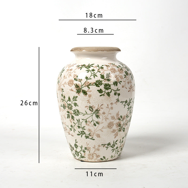 Elegante florale Keramikkaraffe Karnz