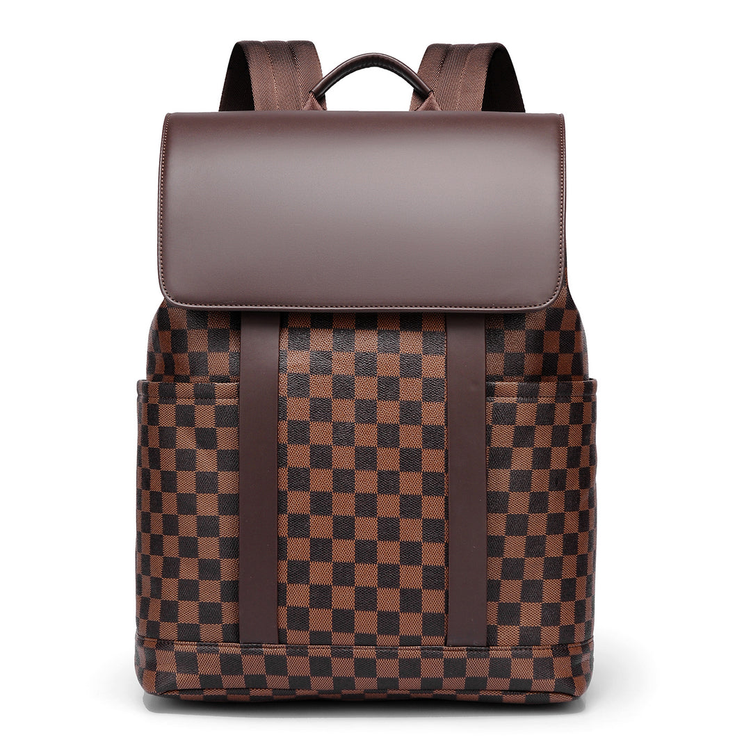 Chic Schachbrettmuster Rucksack Karnz