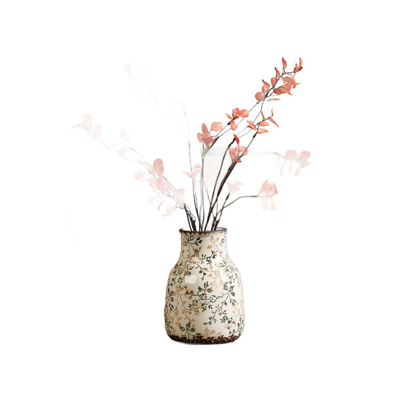 Elegante und kunstvoll verzierte Keramikvase Karnz