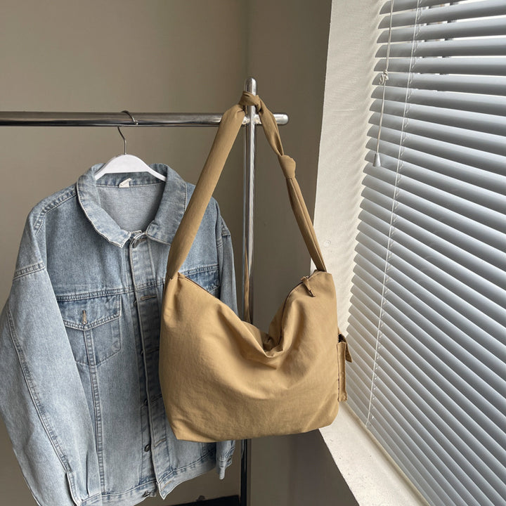 Knoten-Handgriff Canvas Tasche Karnz