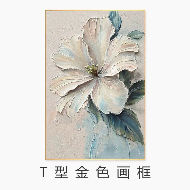Strukturiertes floral Canvas Wanddekor