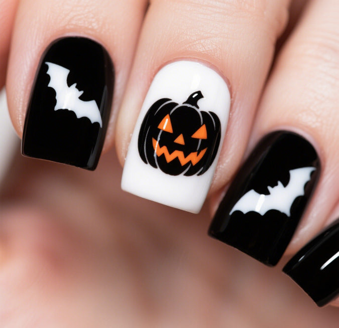Künstlerische Halloween Themen Nagelkunst Karnz