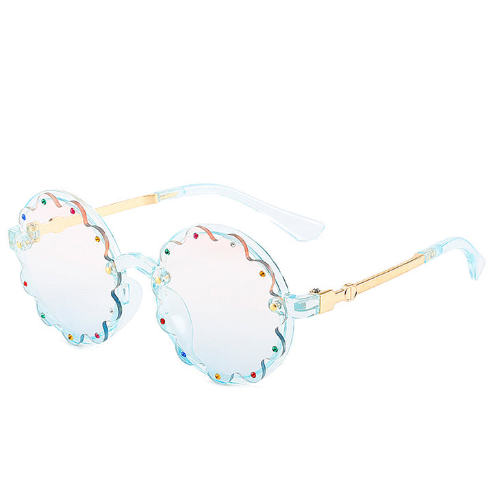Stilvolle dekorative runde Rahmen-Sonnenbrille Karnz