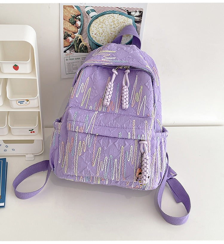 Trendy Texturierter Rucksack Karnz