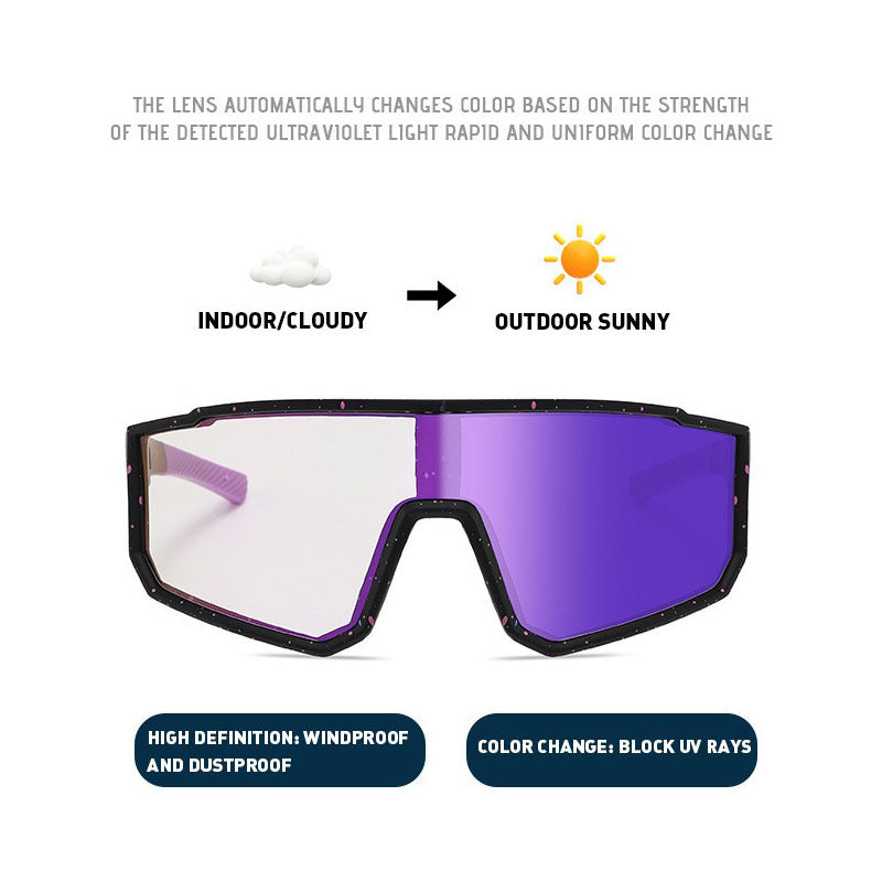 Unisex Sportliche Performance-Sonnenbrille mit intelligentem Lichtwechsel Karnz