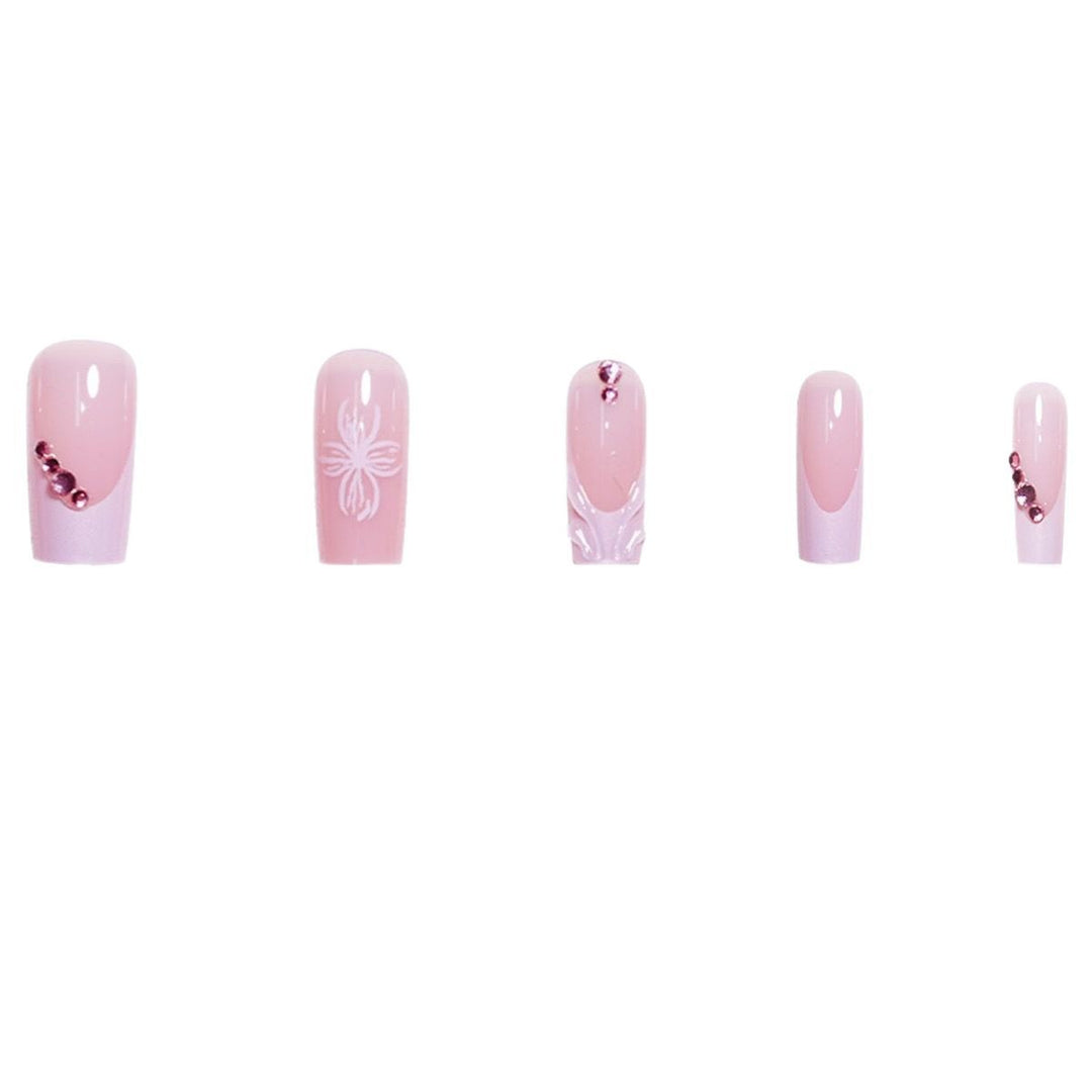 3D Floral Acryl Nagelerweiterungen Karnz