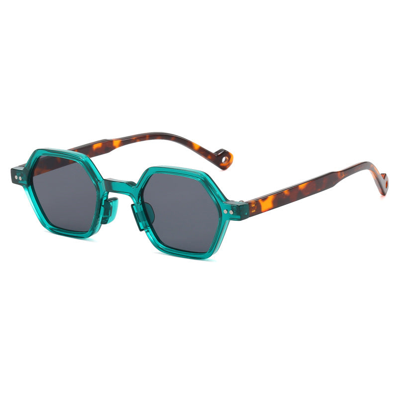 Damen Geometrische Sonnenbrille im modernen Hexagon-Design Karnz