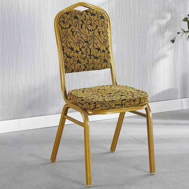 Eleganter gepolsterter Essstuhl mit goldenen Rahmen Karnz
