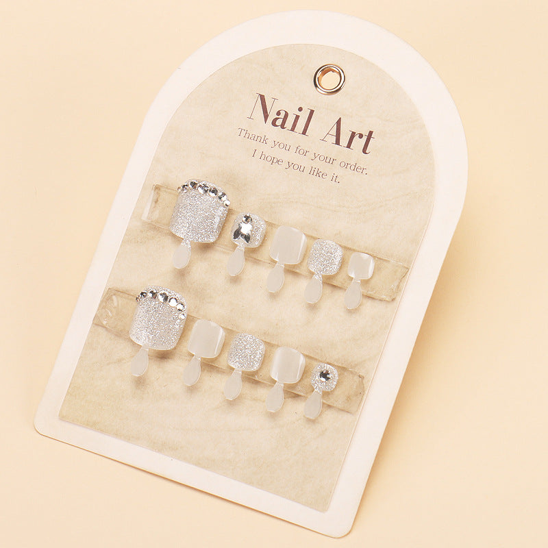 Glitzerndes Press-On Nagelkunstset Karnz