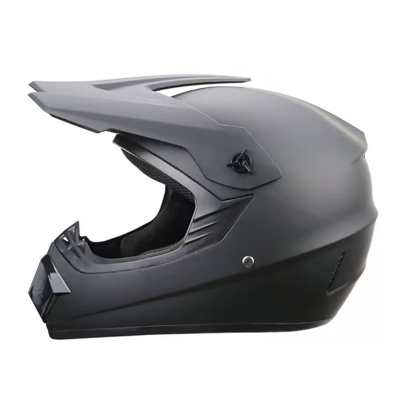 Vollgesicht-Motocross-Helm mit verlängertem Visier und verstärktem Kinnschutz Karnz