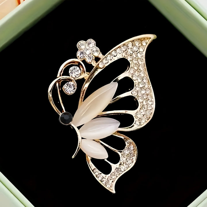Elegante Schmetterlingsbrosche Karnz