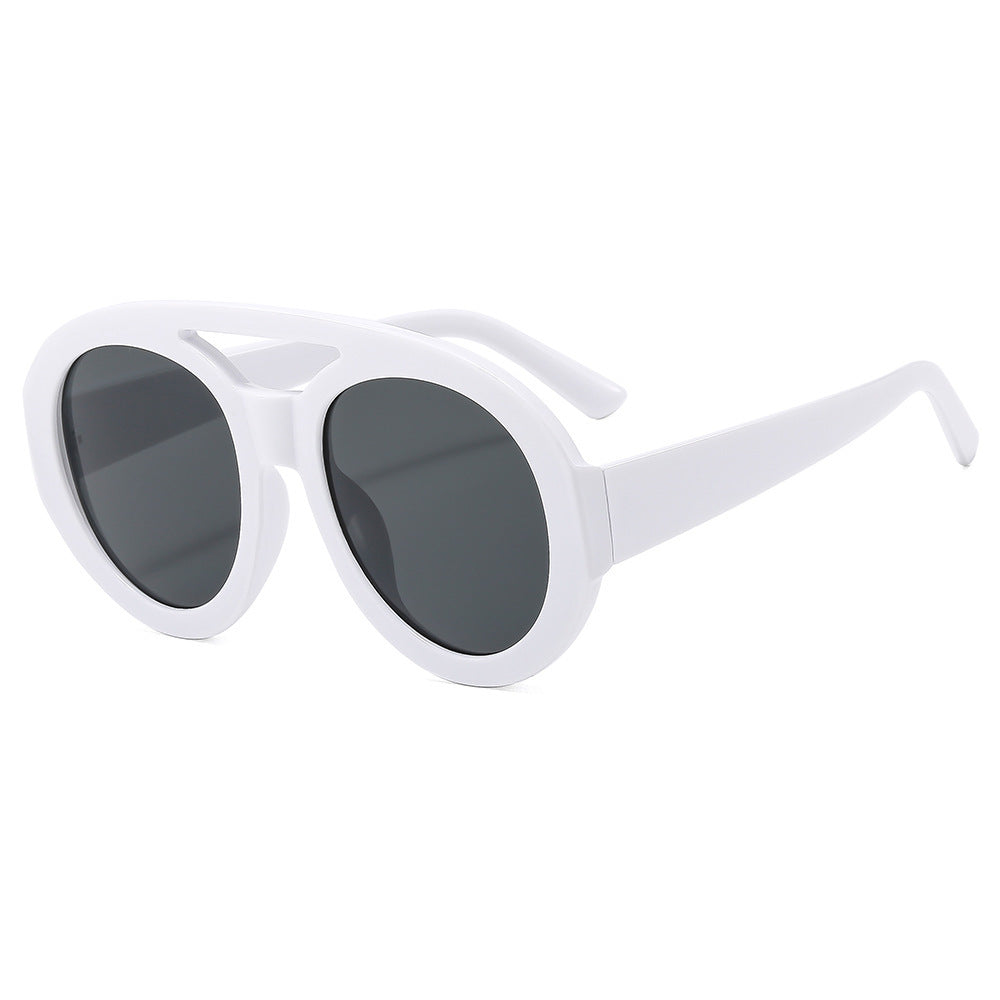 Damen Modische Sonnenbrille im futuristischen Oversized-Design Karnz