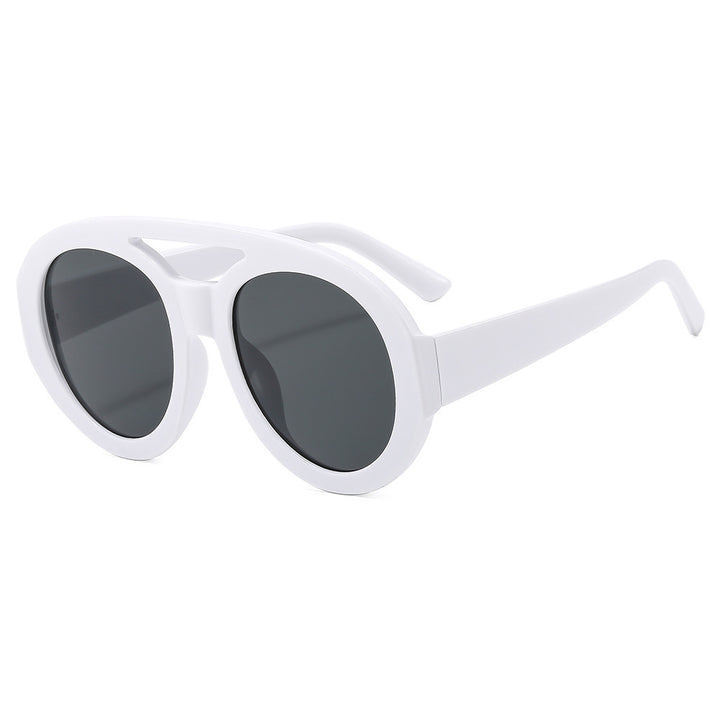 Damen Modische Sonnenbrille im futuristischen Oversized-Design Karnz