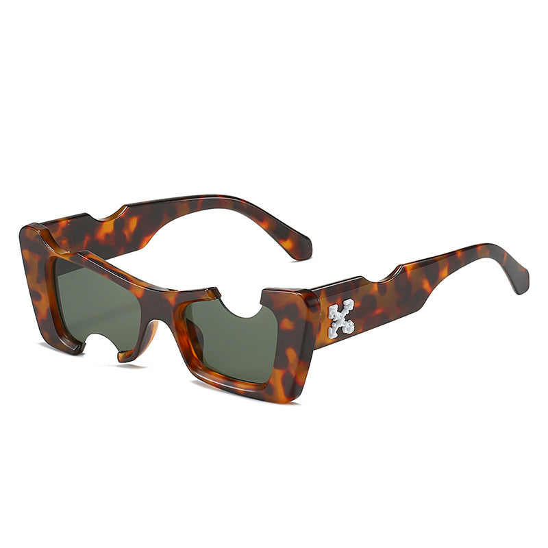 Damen übergroße geometrische Sonnenbrille Karnz